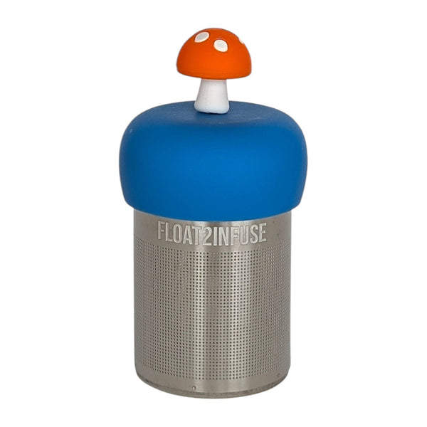 Orange Mushroom | Floating Tea Infuser | Blue Base