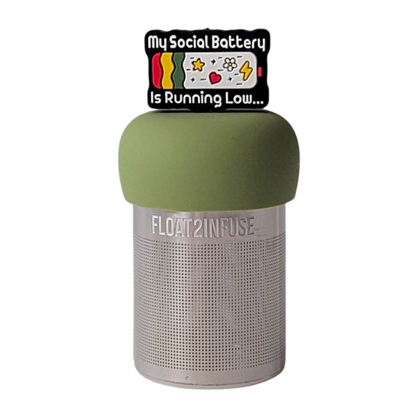 Social Battery | Floating Tea Infuser | Green Base | Black