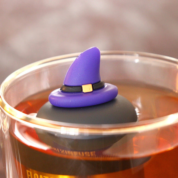 Wizard Hat | Floating Tea Infuser | Black Base | Purple Hat