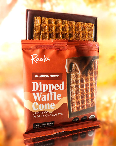 Pumpkin Spice Dipped Waffle Cone Bar - Fall & Thanksgiving