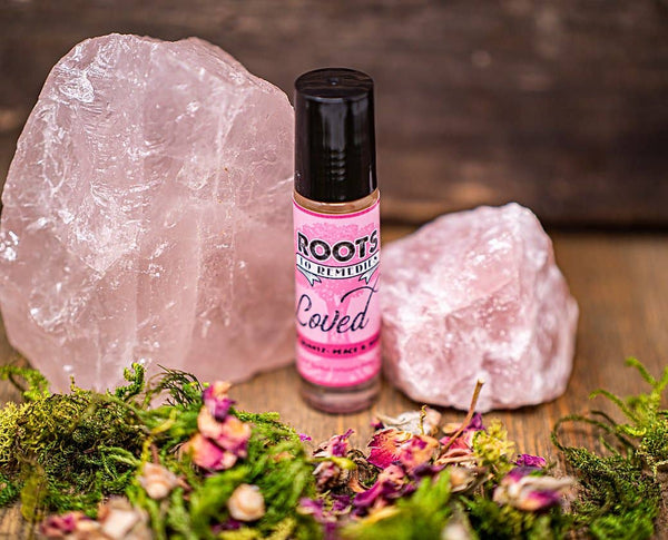 Loved Crystal and Herbal Infused Roller