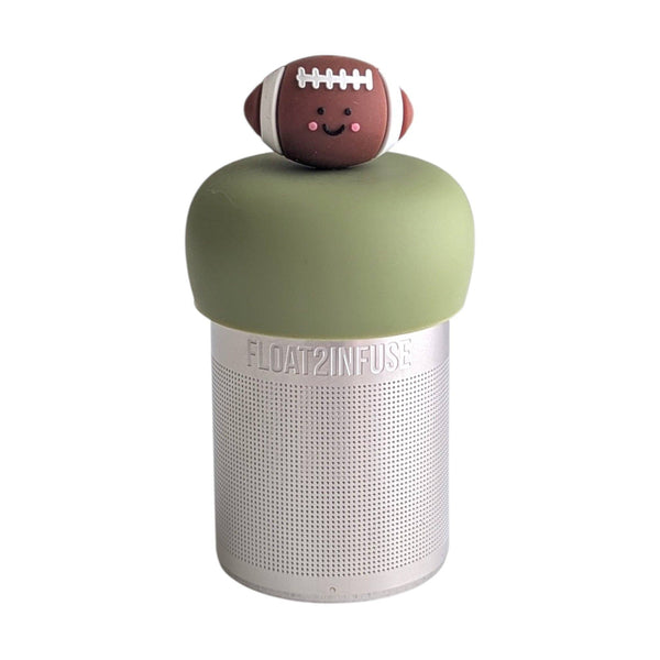 Happy Football | Floating Tea Infuser | Green Base | Brown