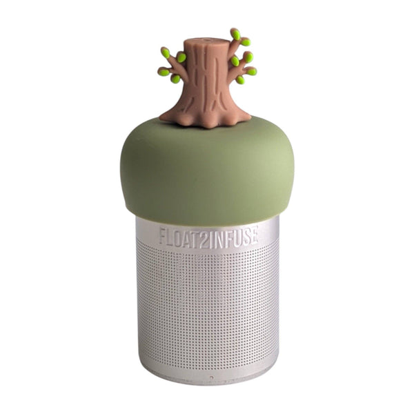 Tree Stump | Floating Tea Infuser | Green Base | Brown