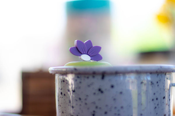 Purple Lotus | Floating Tea Infuser | Green Base | Spring