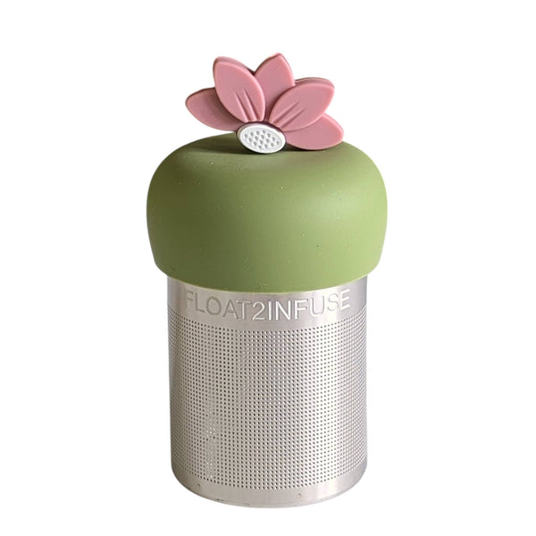 Lotus | Floating Tea Steeper | Green Base | Pink Lotus