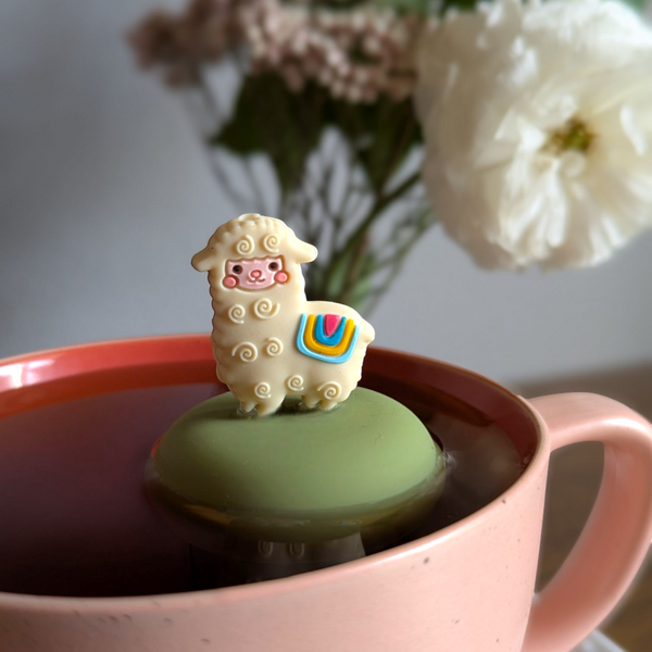 Alpaca | Floating Tea Infuser | Green Base | Cream Alpaca