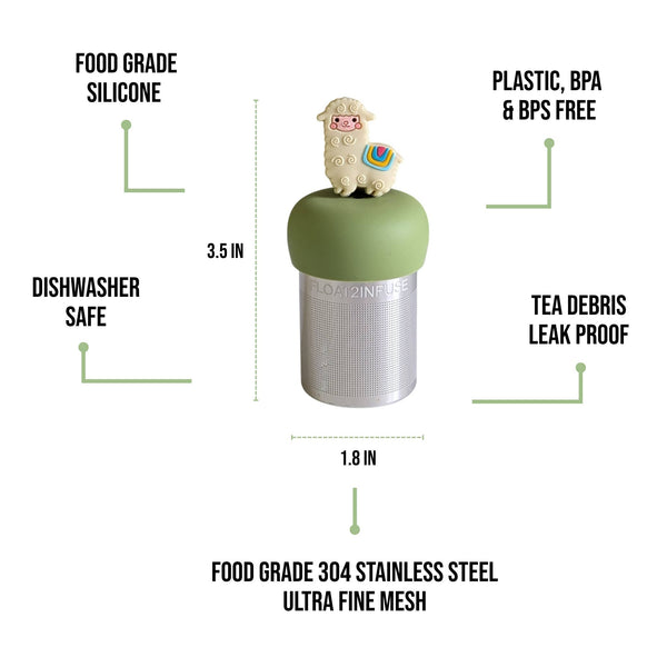 Alpaca | Floating Tea Infuser | Green Base | Cream Alpaca