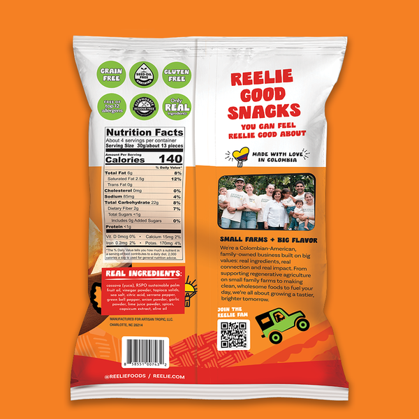 4.5 oz Cassava Chips: Serrano Lime