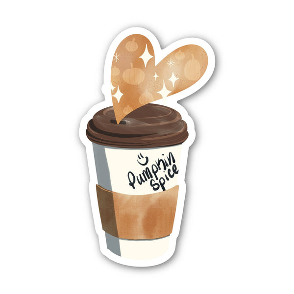 Pumpkin Spice Latte Cup Fall Sticker