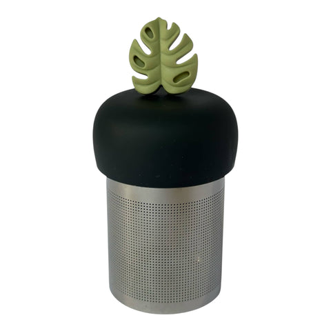 Monstera Leaf | Floating Tea Steeper | Grey Base | Green