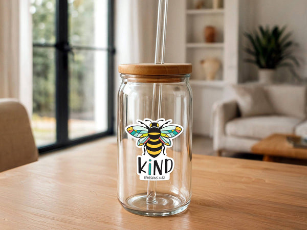 Bee Kind | Waterproof Vinyl Sticker | Cute, Colorful, Bees