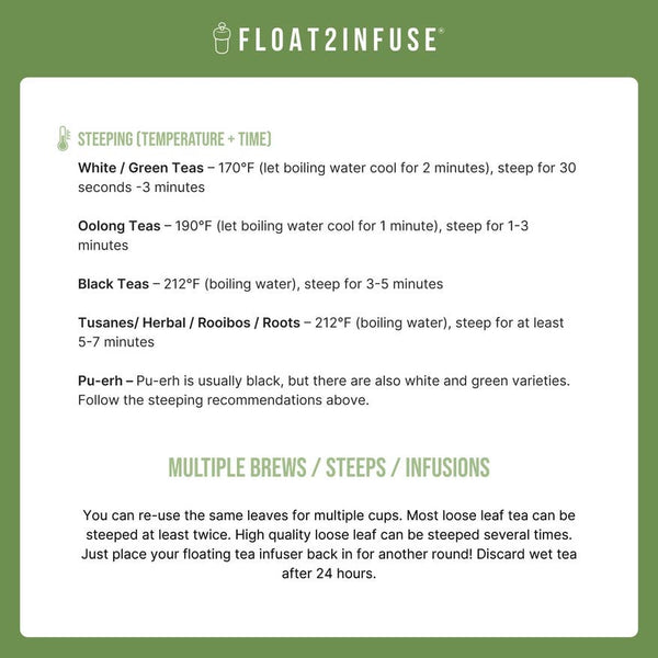 Beige Floral Crescent Moon |Floating Tea Infuser |Green Base