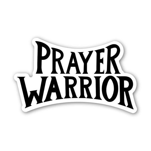 Prayer Warrior Text Faith Sticker