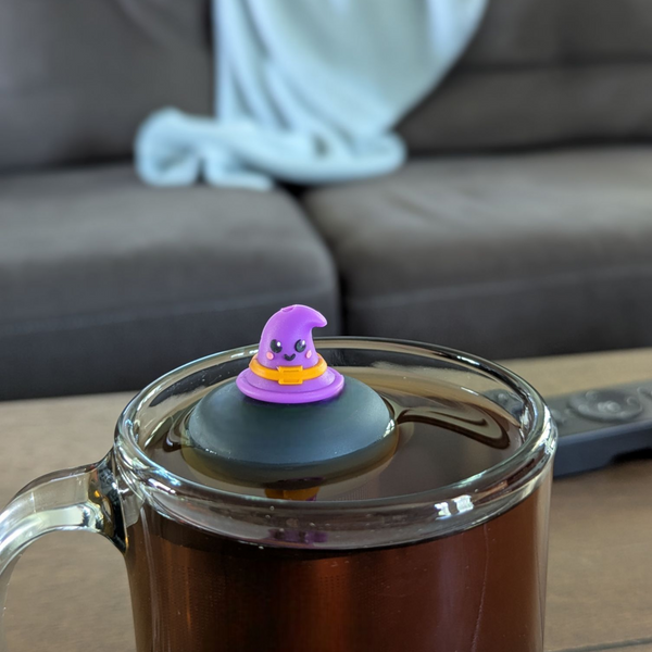 Wizard Hat | Floating Tea Infuser | Black Base | Purple