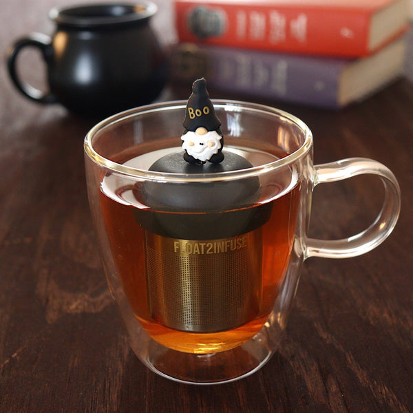 Ghost Gnome | Floating Tea Infuser | Black Base | Black