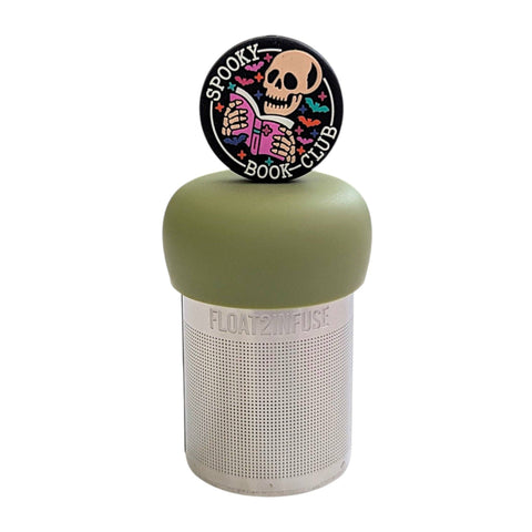 Spooky Book Club | Floating Tea Infuser | Green Base | Black