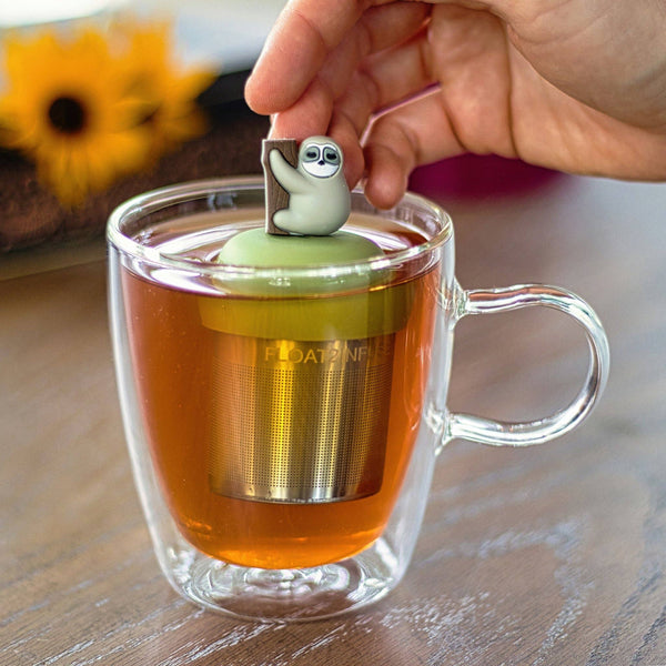 Sloth | Floating Tea Steeper | Green Base | Grey