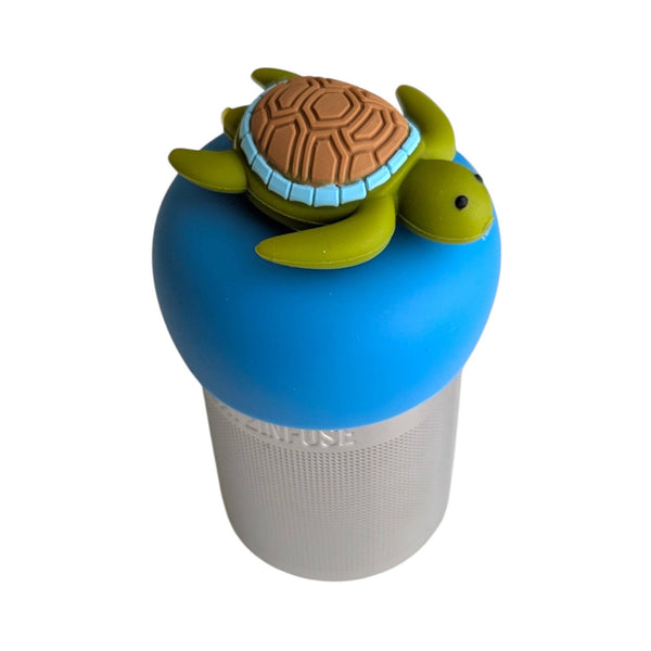 3D Sea Turtle | Floating Tea Infuser | Blue Base | Green