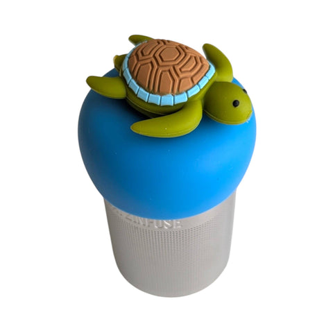 3D Sea Turtle | Floating Tea Infuser | Blue Base | Green