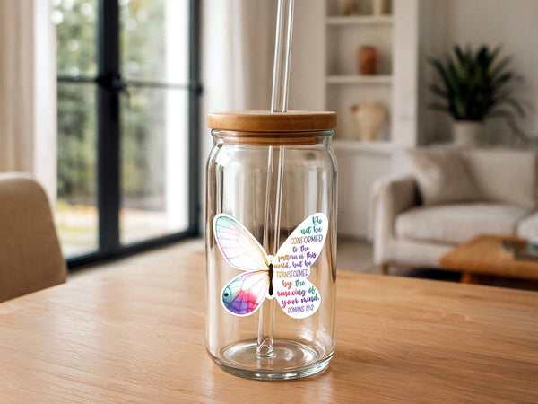 Butterfly Transformation | Christian Sticker | Watercolor