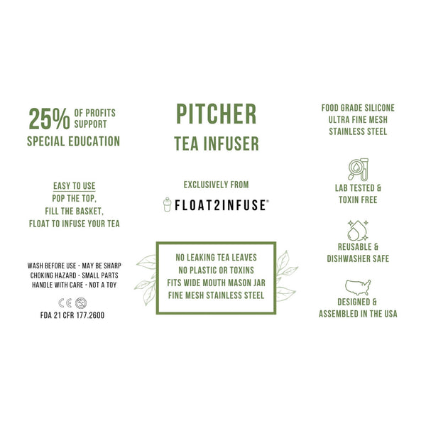Pitcher Tea Infuser Info Card | Tea Guide | Tea Guide Card