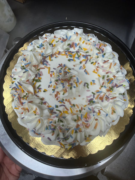 Gluten Free 8” Single Layer Cakes (Can be Dairy free and vegan) (cannot be shipped)