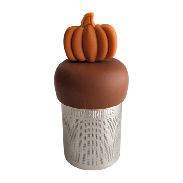 Orange Pumpkin | Floating Tea Infuser | Light Brown Base