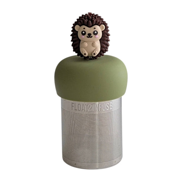 Hedgehog| Floating Tea Infuser | Green Base | Brown & Beige