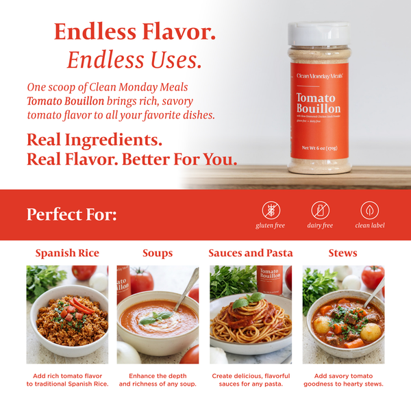 Tomato Bouillon with Slow Simmered Chicken Stock Powder