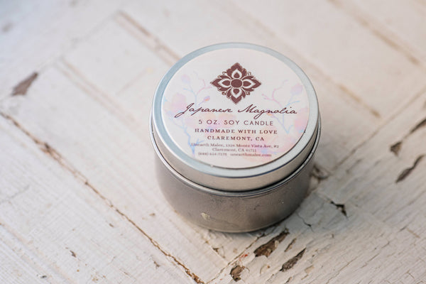 Japanese Magnolia Travel Candle Tin