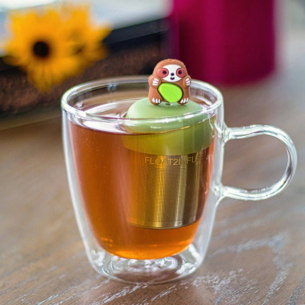 Hungry Sloth | Floating Tea Infuser | Green Base | Brown