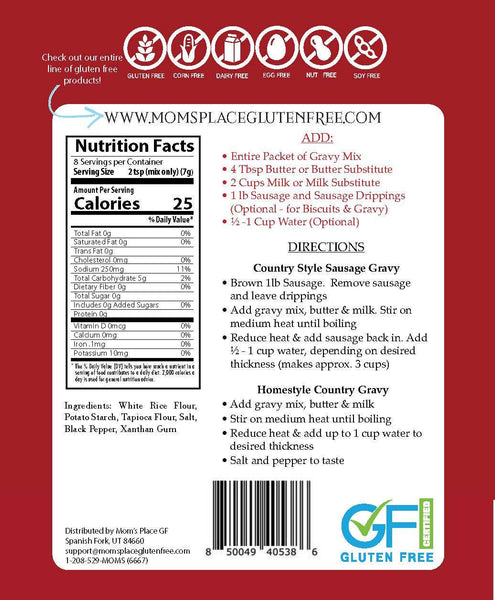 Gluten-Free Country Gravy Mix