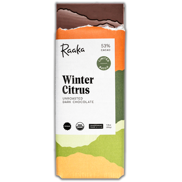 55% Winter Citrus Chocolate Bar - Holiday Winter Limited