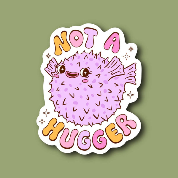 Not a Hugger, Funny Introvert, Mental Health Gifts, Sticker
