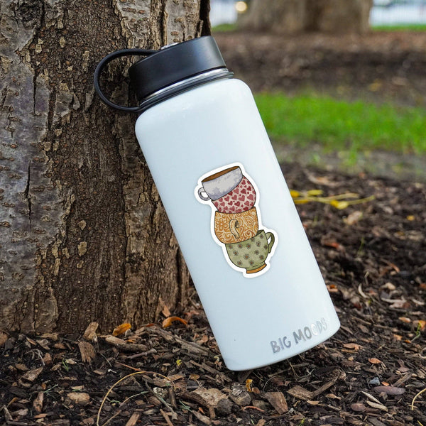 Coffee Mug Tower Coffee Sticker