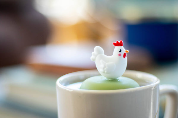 Chicken | Floating Tea Steeper | Green Base | White