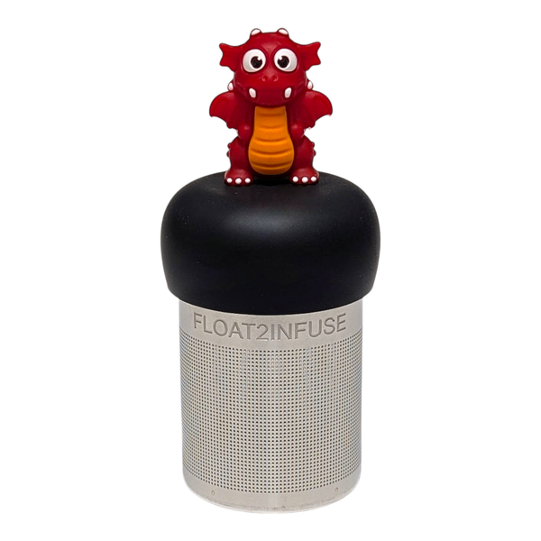 Red Dragon | Floating Tea Infuser | Black Base | Red Topper