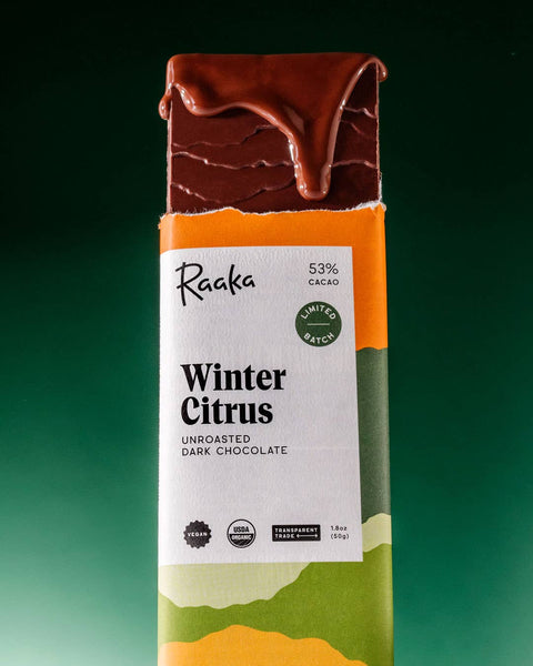 55% Winter Citrus Chocolate Bar - Holiday Winter Limited