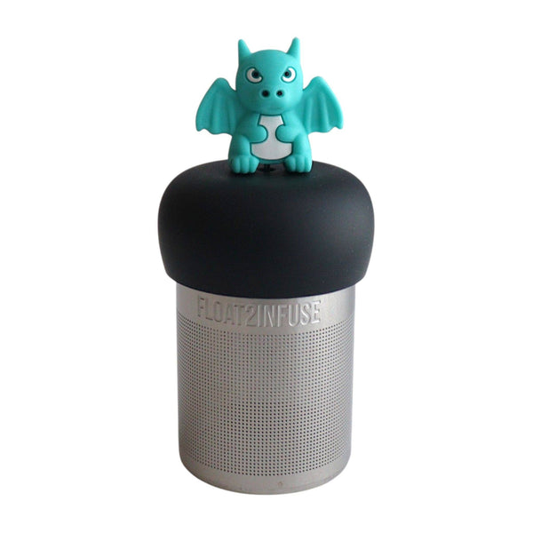 Mad Teal Dragon Floating Tea Infuser | Black Base | Teal
