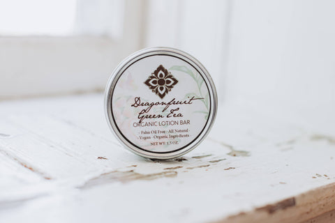 Dragon Fruit Green Tea Organic Lotion Bar