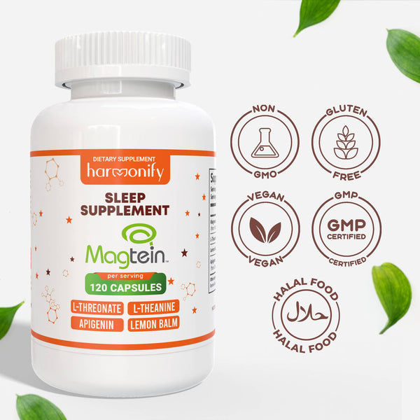 Magtein Magnesium L Threonate L Theanine LemonBalm Apigenin