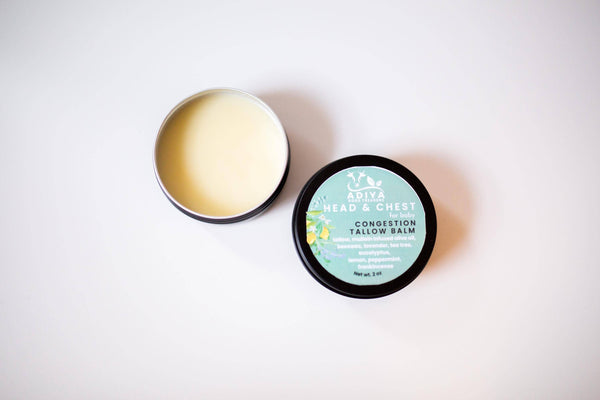 Tallow Head & Chest Salve Headache Pain Chest Rub