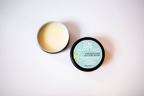 Tallow Head & Chest Salve Headache Pain Chest Rub