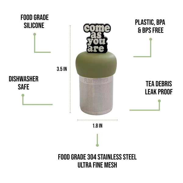 Come As You Are | Floating Tea Infuser | Green Base | White