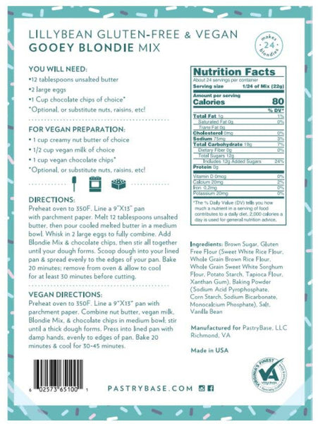 Gooey Blondie Mix (Vegan & Gluten-Free)