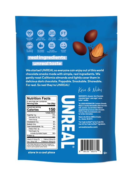 Dark Chocolate Covered Almonds - 6 bags