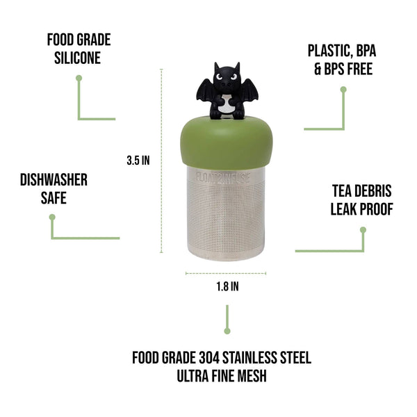 Mad Black Dragon|Floating Tea Infuser |Green Base |Black