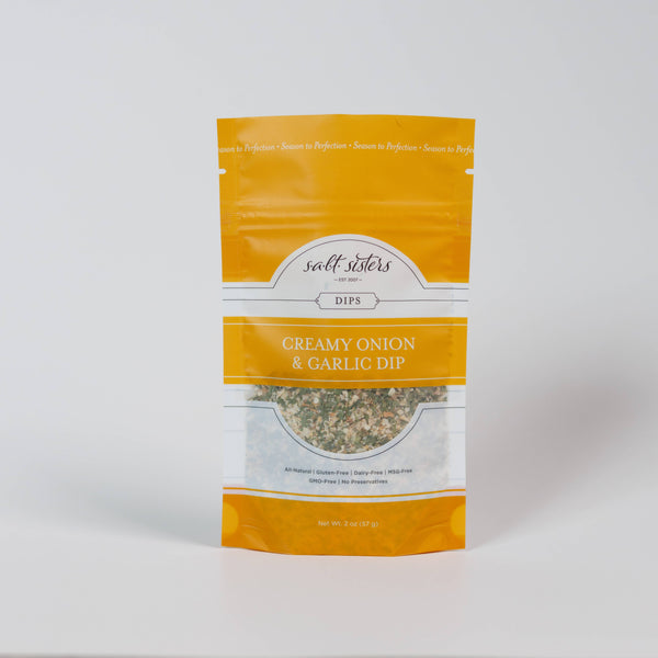 Dip Seasoning Mix - Creamy Onion & Garlic - Packaged Weights