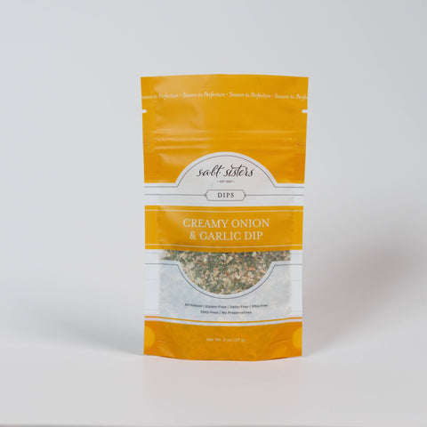 Dip Seasoning Mix - Creamy Onion & Garlic - Packaged Weights