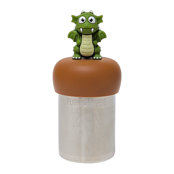 Dark Green Dragon| Floating Tea Infuser | Light Brown Base